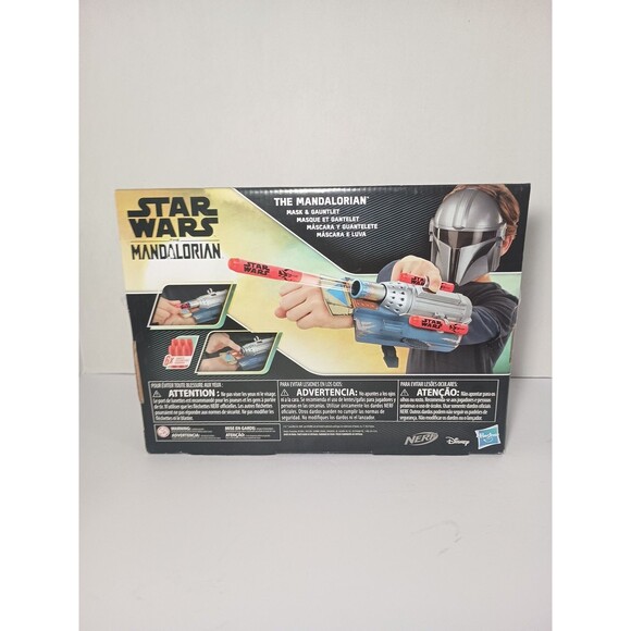 Nerf Star Wars The Mandalorian Mask & Gauntlet Combo Hasbro Disney No Darts - Picture 7 of 9